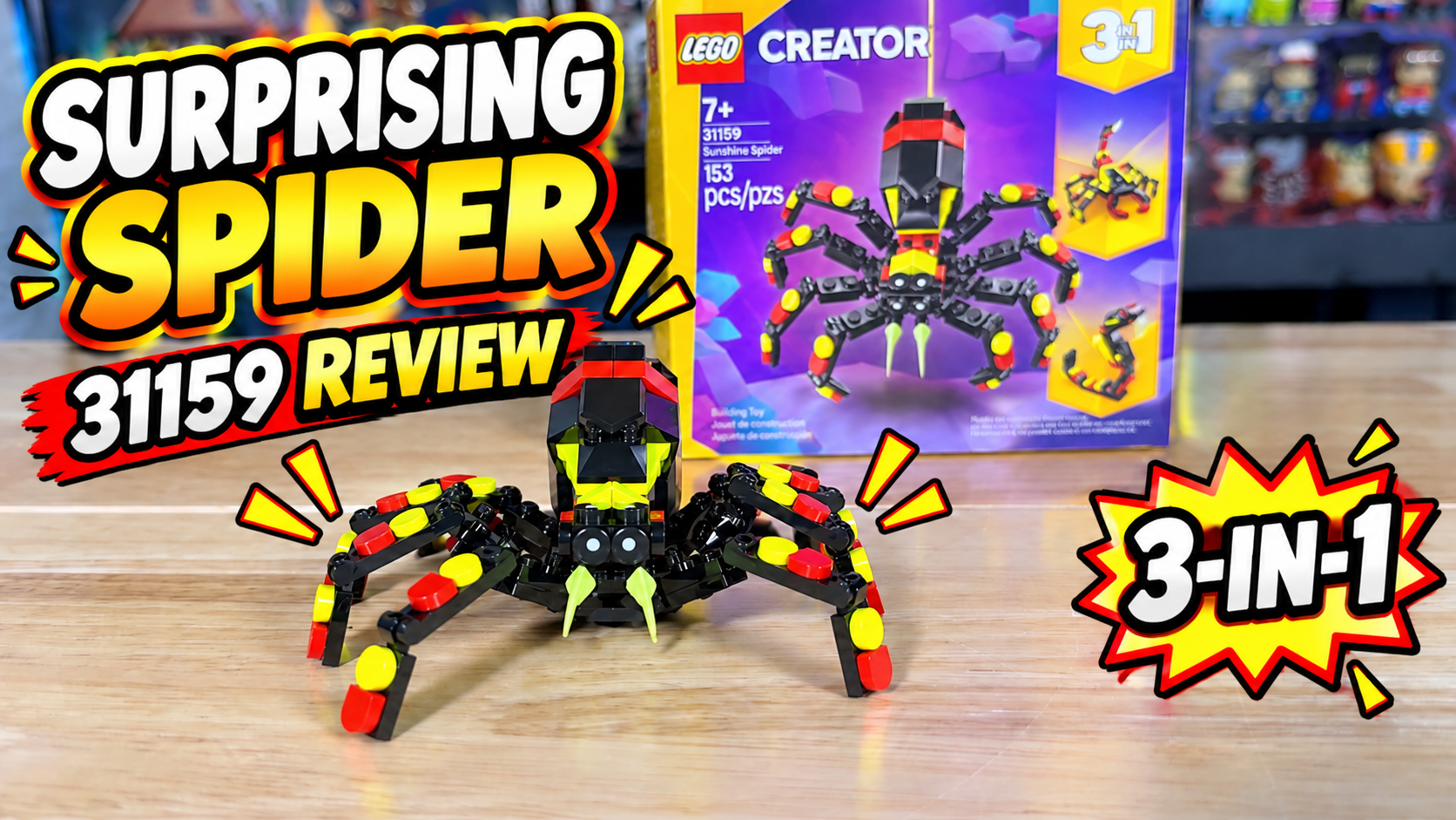 Watch This LEGO 3-1 Surprising Spider Set Was Fun To Build! on